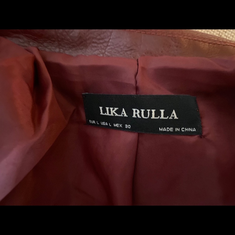 NEW Lika Rulla Leather Jacket - Picture 6 of 6